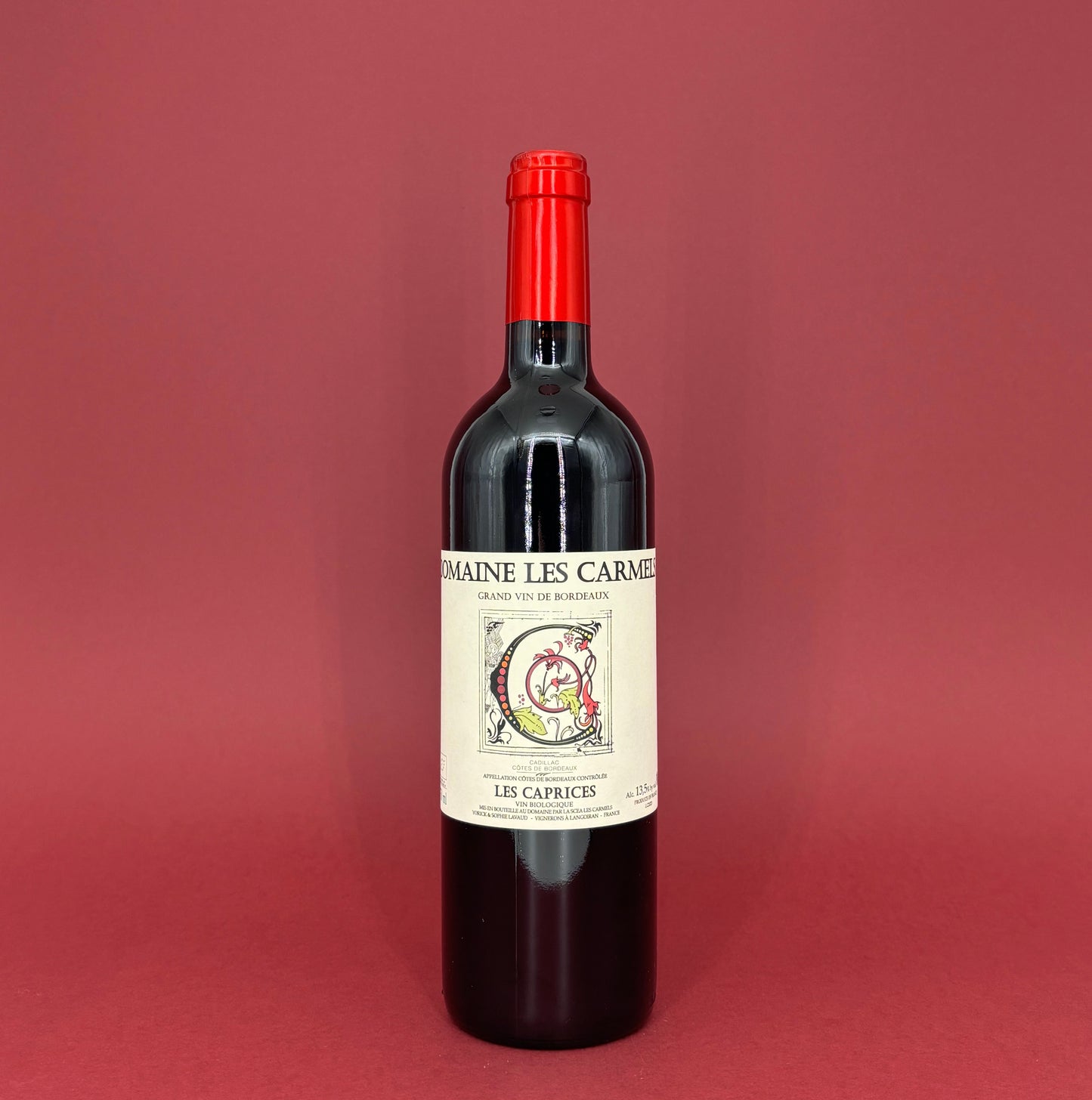 Les Caprices - AOC Côtes de Bordeaux - Domaine les Carmels - Rouge - 2023 - 75cl