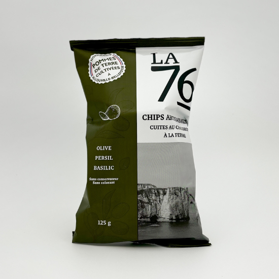 Olive Persil Basilic - Chips La 76 - 125g